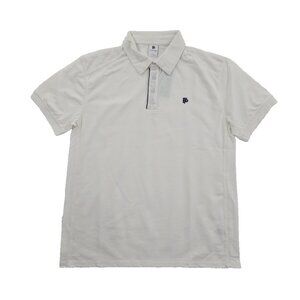 Flint Park Mesh Polo Shirt Men's L Large White NWT Tennis NEW Pickleball Golf